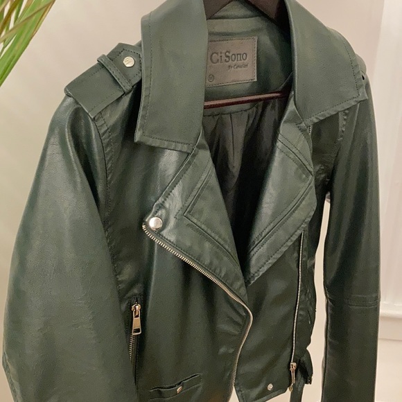 Ci Sono by Cavalini Faux Leather Moto Jacket - Picture 3 of 13